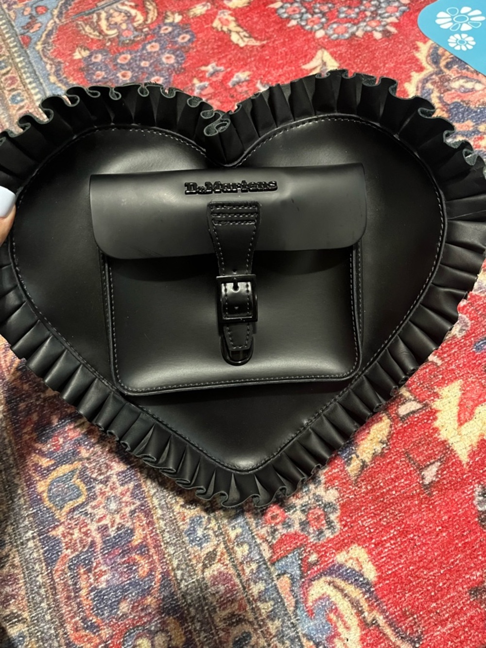 Rare Dr. Martens heart ruffle bag/backpack